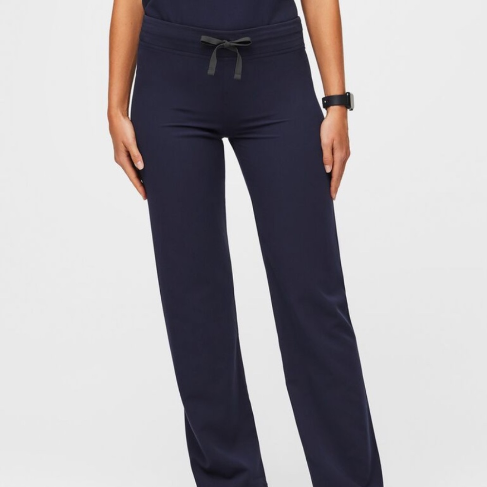 Figs Livingston Basic Scrub Pants - Navy Blue - Size Small